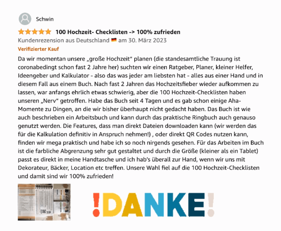 100 Hochzeit Checklisten Erfahrungen