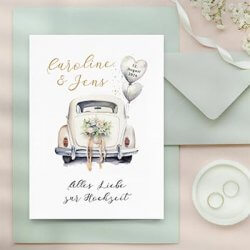 Besondere Glückwunschkarte zur Hochzeit