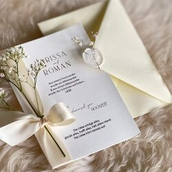 Glückwunschkarte Hochzeit vintage
