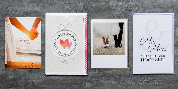 Die schönsten Glückwunschkarten zur Hochzeit und was ihr noch wissen müsst
