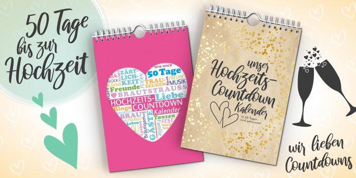 Hochzeitskalender: Countdown zum Verschenken