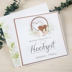 Hochzeitskarte 3D