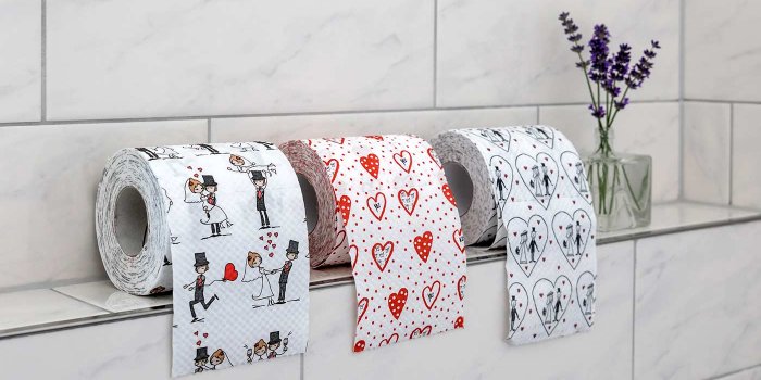 Toilettenpapier für die Hochzeit – eine lustige Überraschung