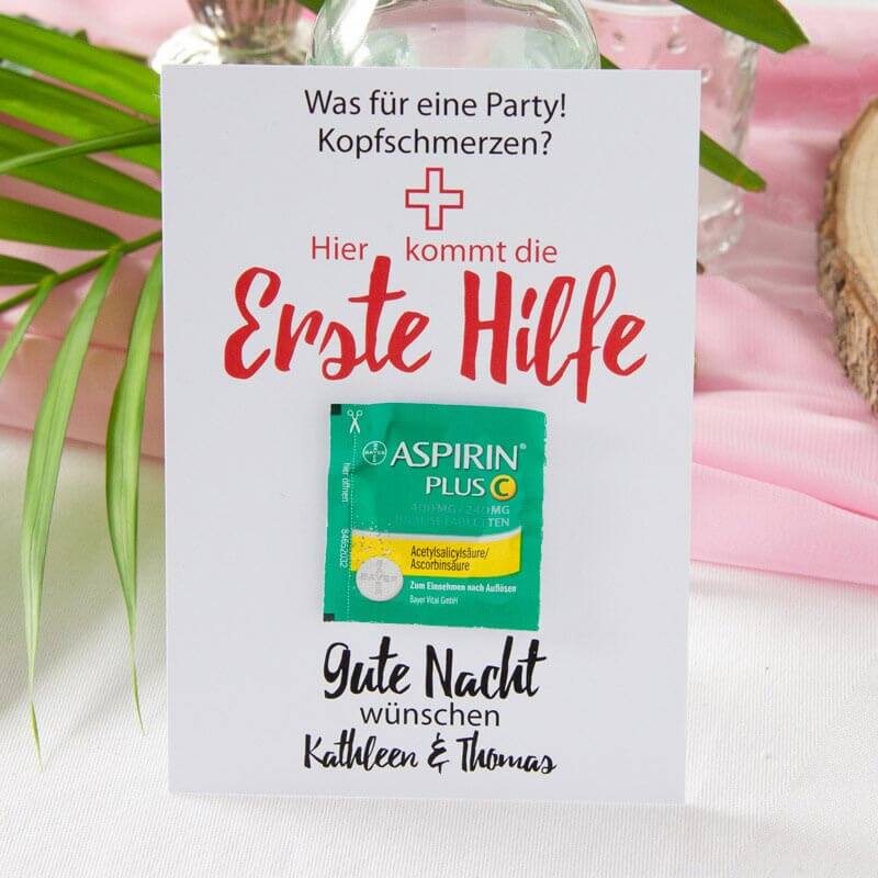 Hangover-Kit Inhalt