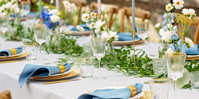 So strahlt eure Hochzeit blau und bezaubernd schön!