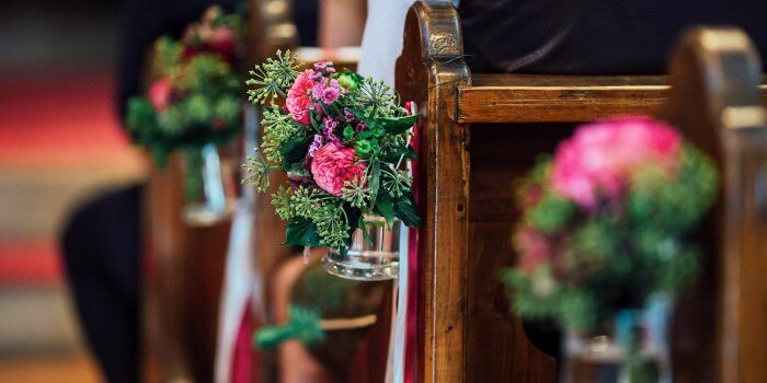 Kirchendeko für die Hochzeit