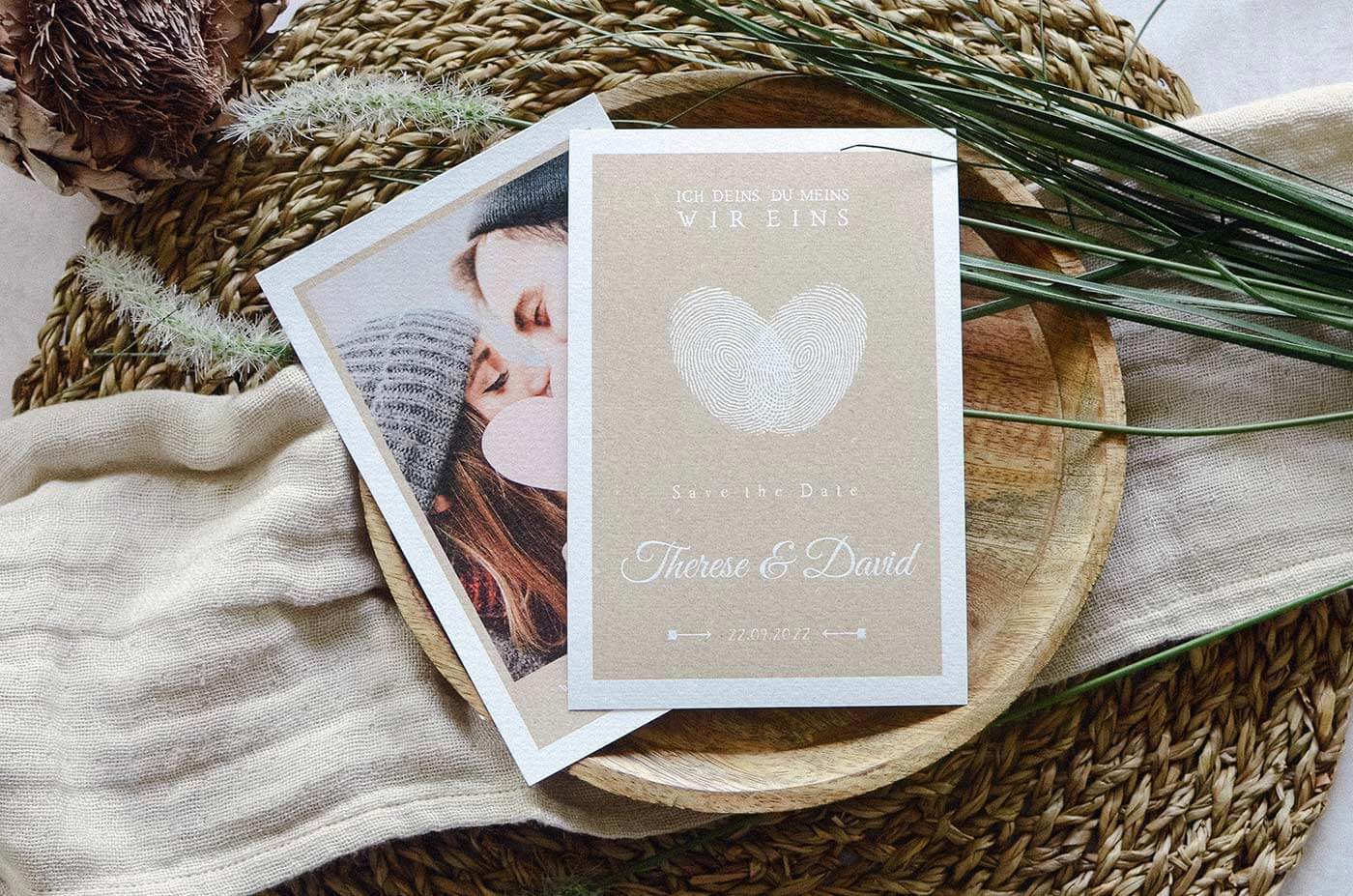 Hochzeitseinladungen Save the Date