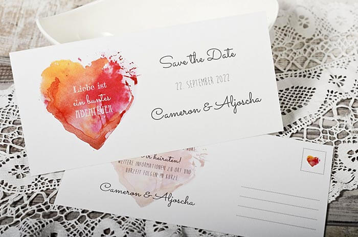 Hochzeitspostkarten