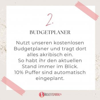 Hochzeitsbudget Rechner