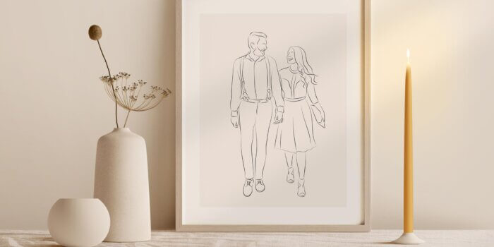 Hochzeit Zeichnung: Kreatives Geschenk und einzigartige Erinnerung