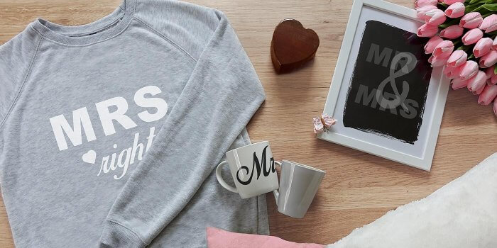Tolle Mr & Mrs Geschenke, Deko und Co.
