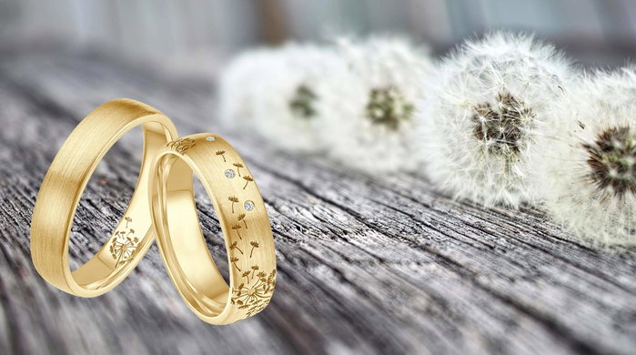 Besondere Eheringe aus Gold, die eure Herzen höher schlagen lassen