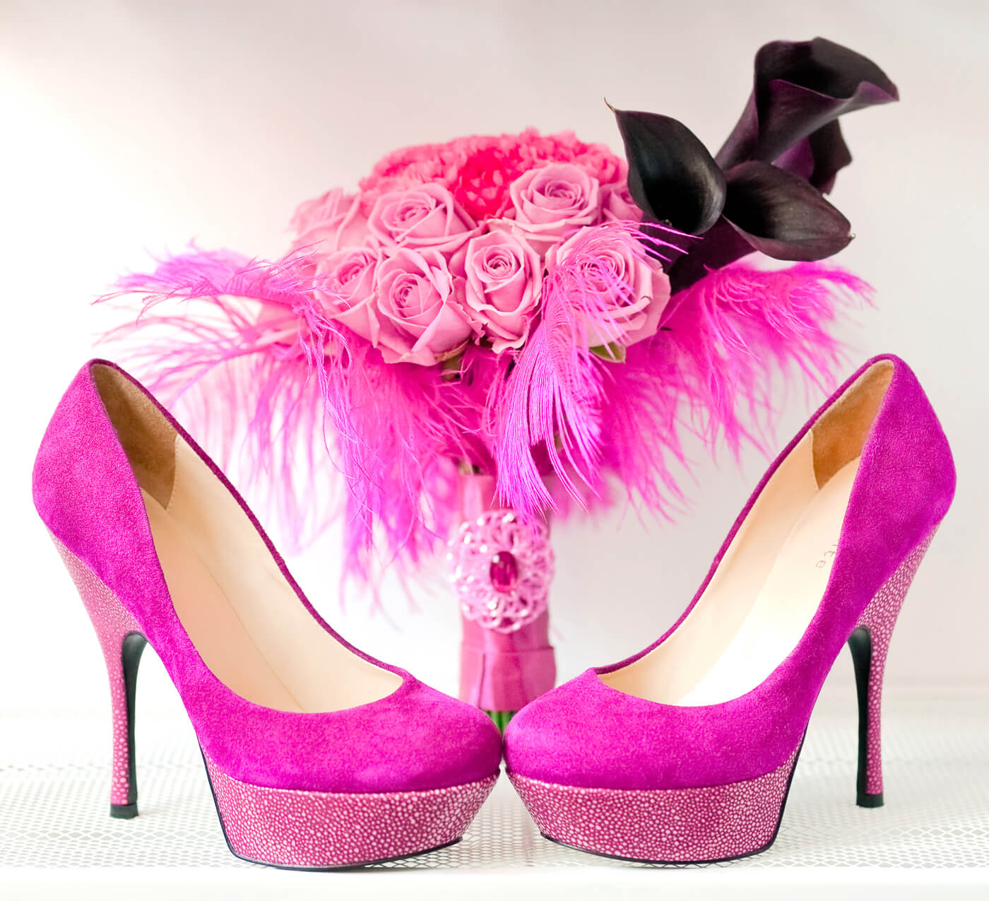 Brautschuhe pink
