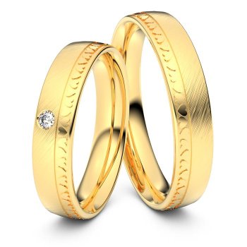 Ausgefallene Eheringe gold