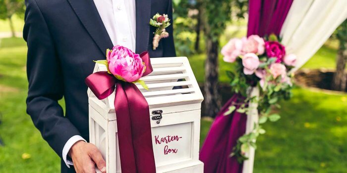 Briefbox als schicke Aufbewahrung für Karten & Geldgeschenke zur Hochzeit