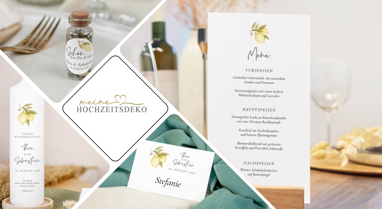 Hochzeit Zitrone