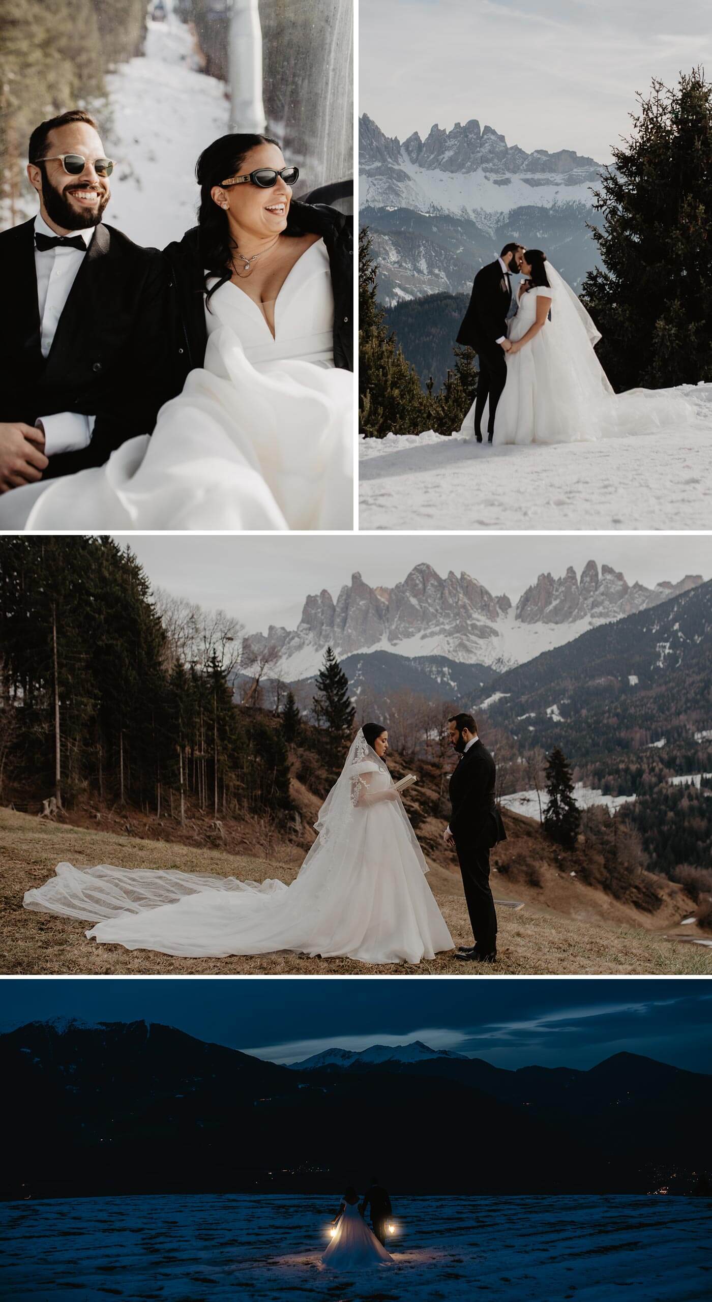 Hochzeit zu zweit im Winter