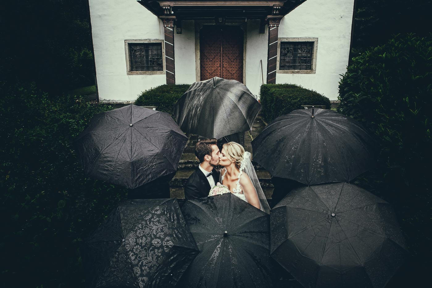 Hochzeitsfotos Regen