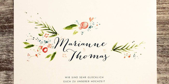 Hochzeitskarten drucken lassen: Modernes Design mit Rosemood Atelier