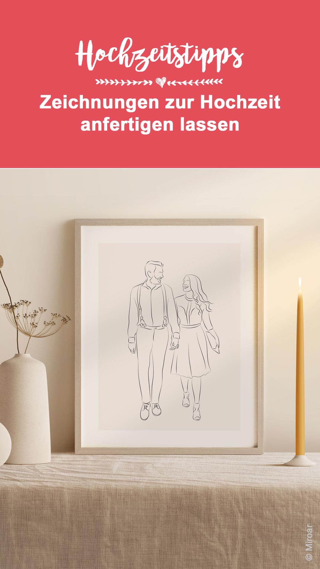 Hochzeitspaar Zeichnung