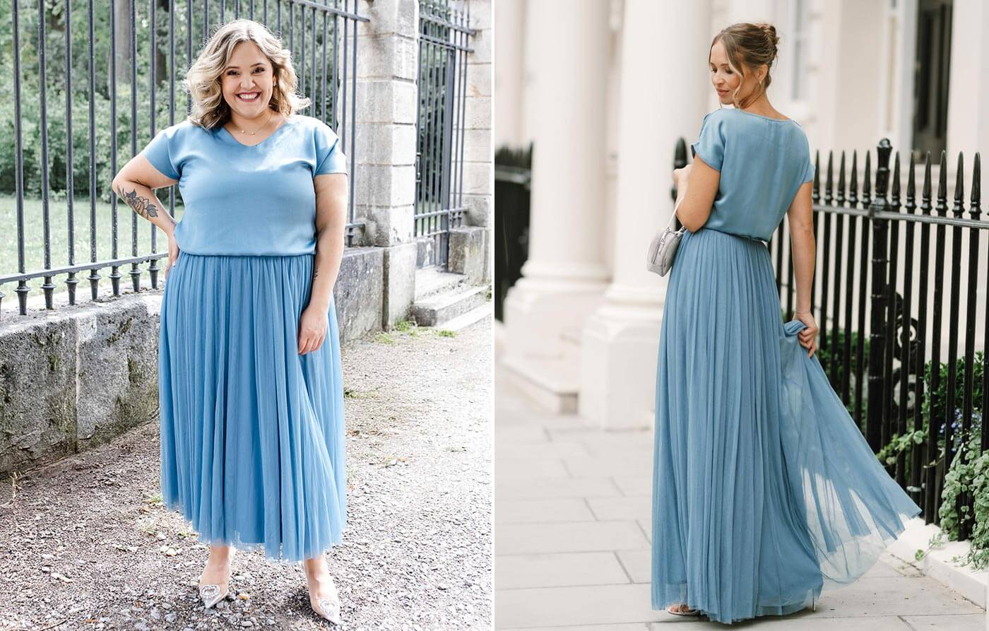 Kleid Pastellfarben