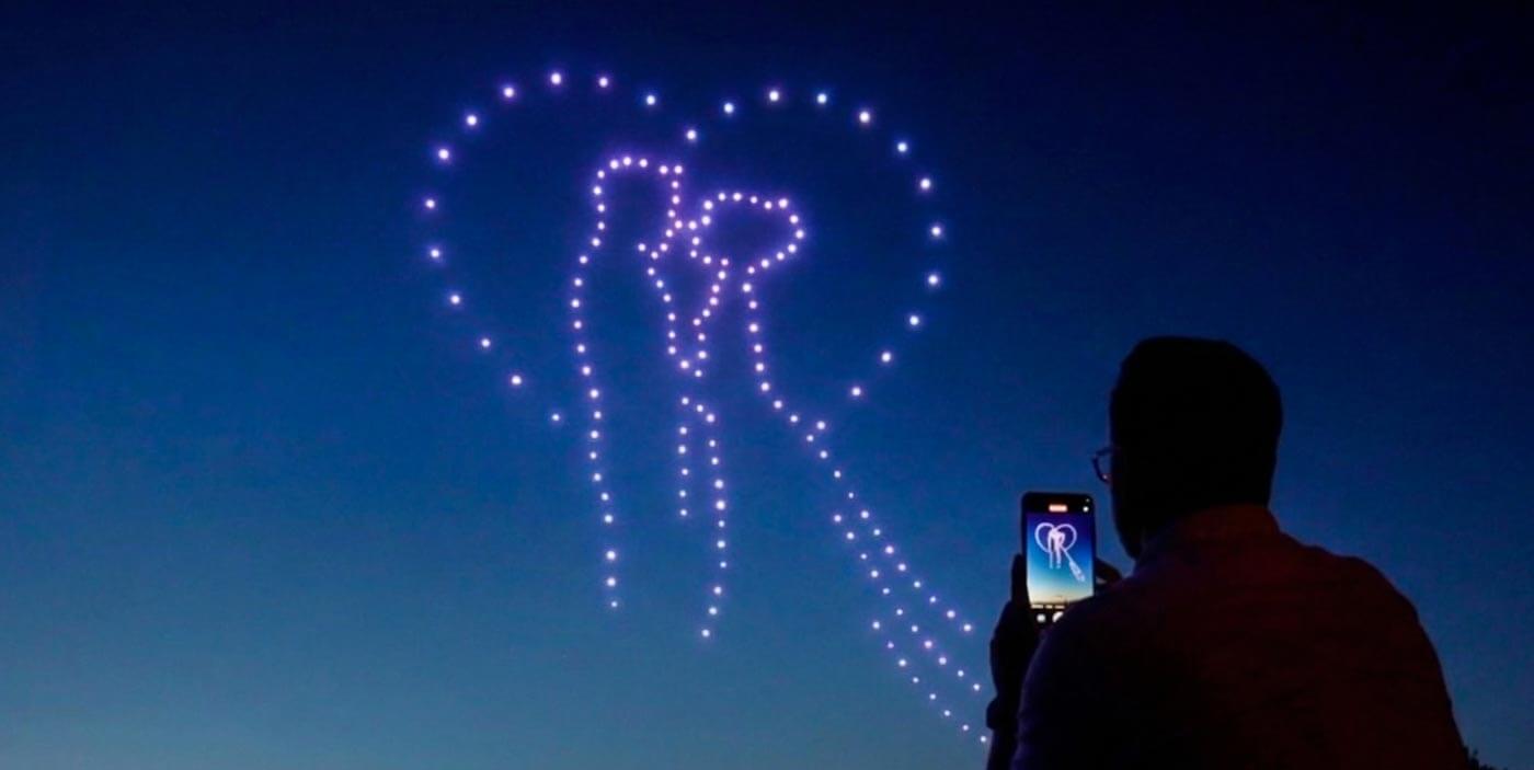 Lichtshow Hochzeit