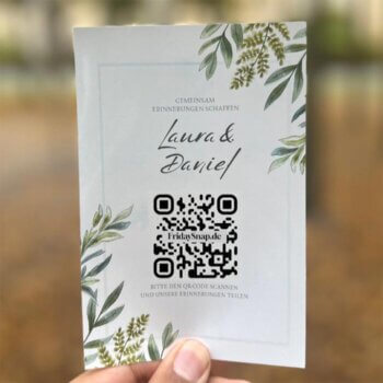 QR Code Fotos Hochzeit