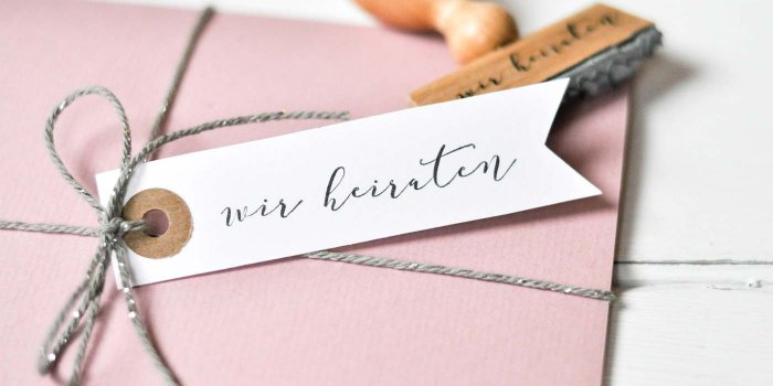 Die 40 schönsten Stempel zur Hochzeit