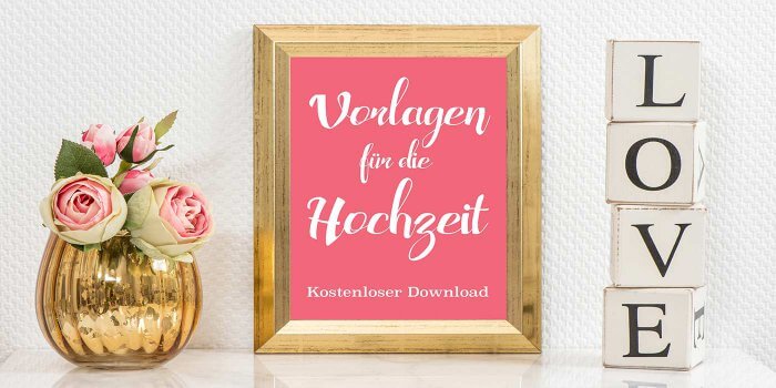 Unsere 25 kostenlosen Vorlagen zur Hochzeit im Überblick
