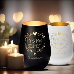 Windlicht Hochzeit Gravur