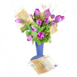 Geldgeschenk Blumenstrauß