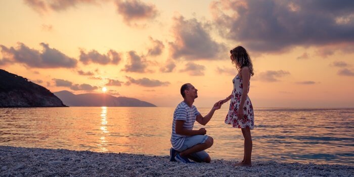 Heiratsantrag im Urlaub