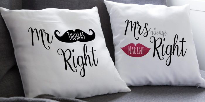 Personalisierte Hochzeitskissen – die 25 schönsten Exemplare