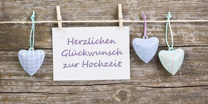 Hochzeitsglückwünsche: Hochzeitssprüche & Texte
