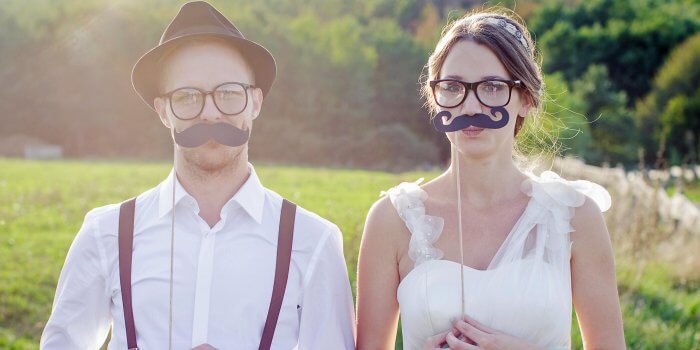 Top 15: Witzige Fotobox Accessoires zur Hochzeit