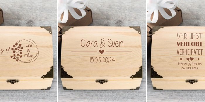 Geldgeschenk: Schatztruhe zur Hochzeit